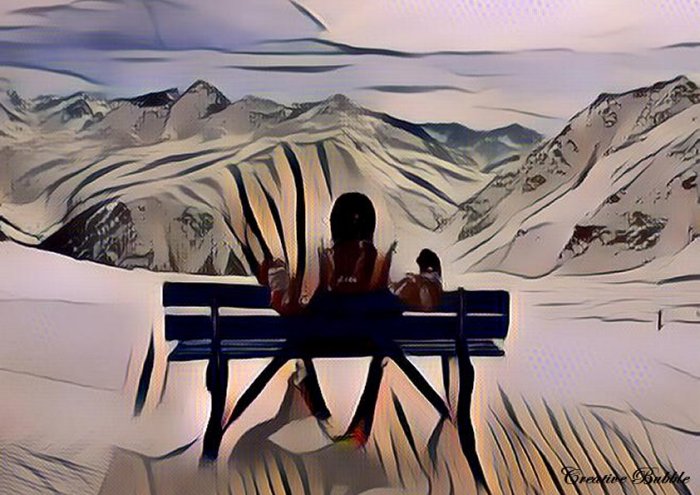 Alpine Views By Creative Bubble Art